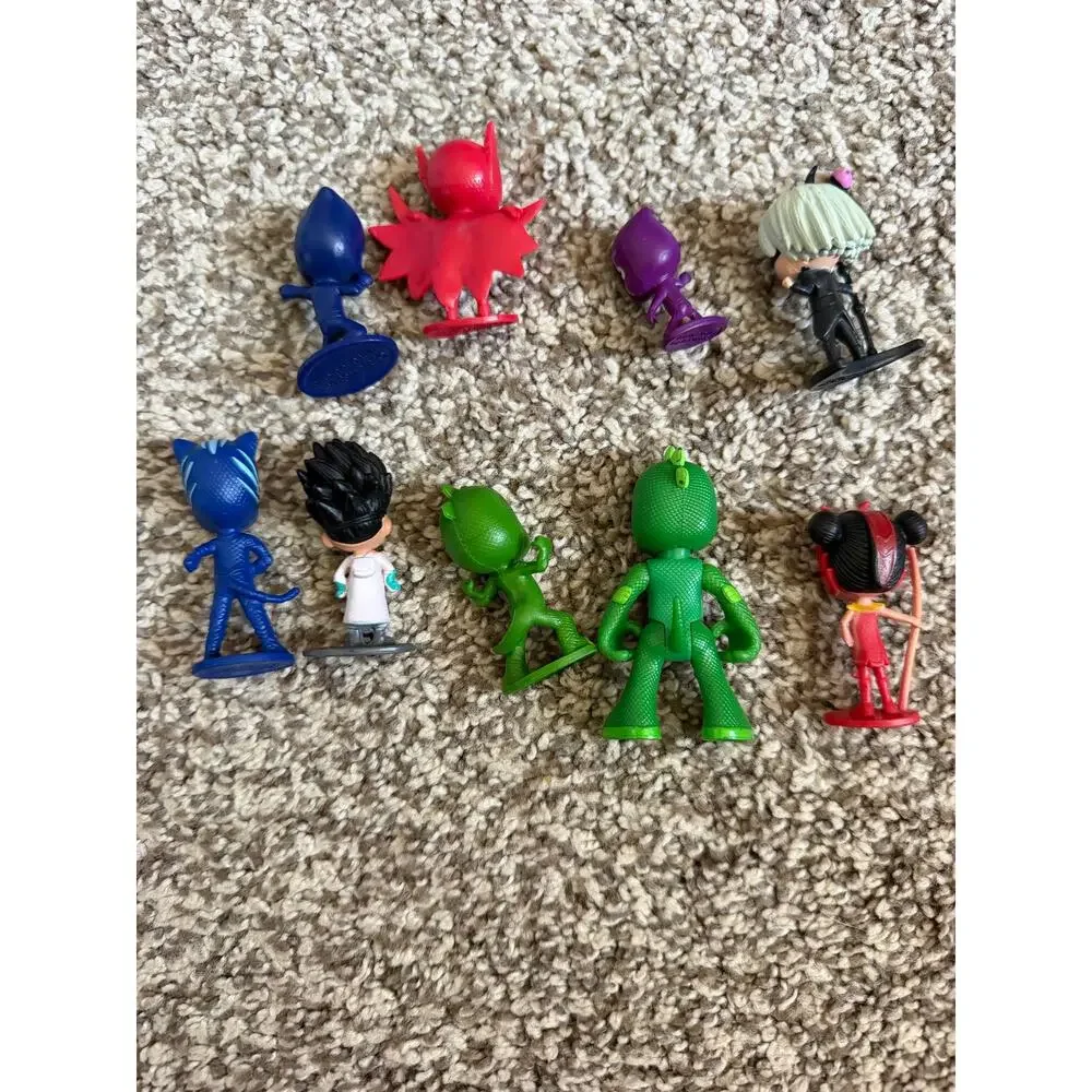PJ Masks Figure Lot of 9 Catboy Owlette Gekko Romeo Luna Girl An Yu Night Ninja